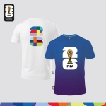 FIFA World Cup 2026™ Unisex 100% Combed Cotton Tee - White FIFA World Cup 2026™ Unisex Microfiber Dry-Fit Jersey Blue/ Violet (MY ONLY)